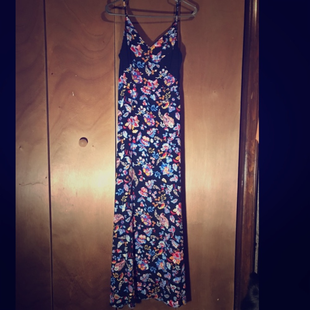 Long beautiful flower dress